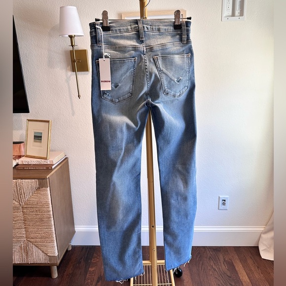 Hudson Mid-Rise Nico Cigarette Straight Ankle Denim Blue Jeans- Size 23 - Picture 3 of 8